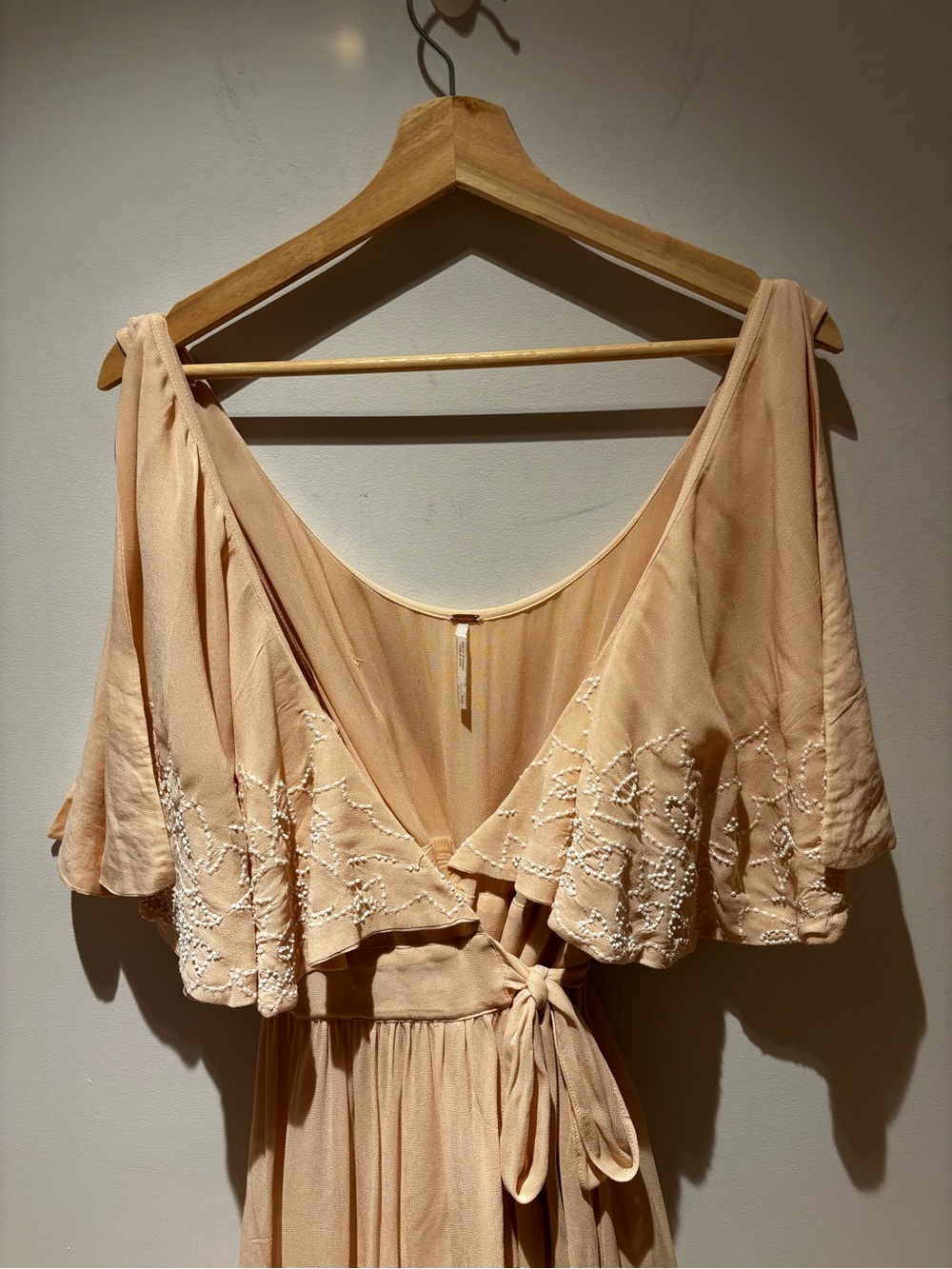 Free People Cream Mini Dress - Picture 6 of 12